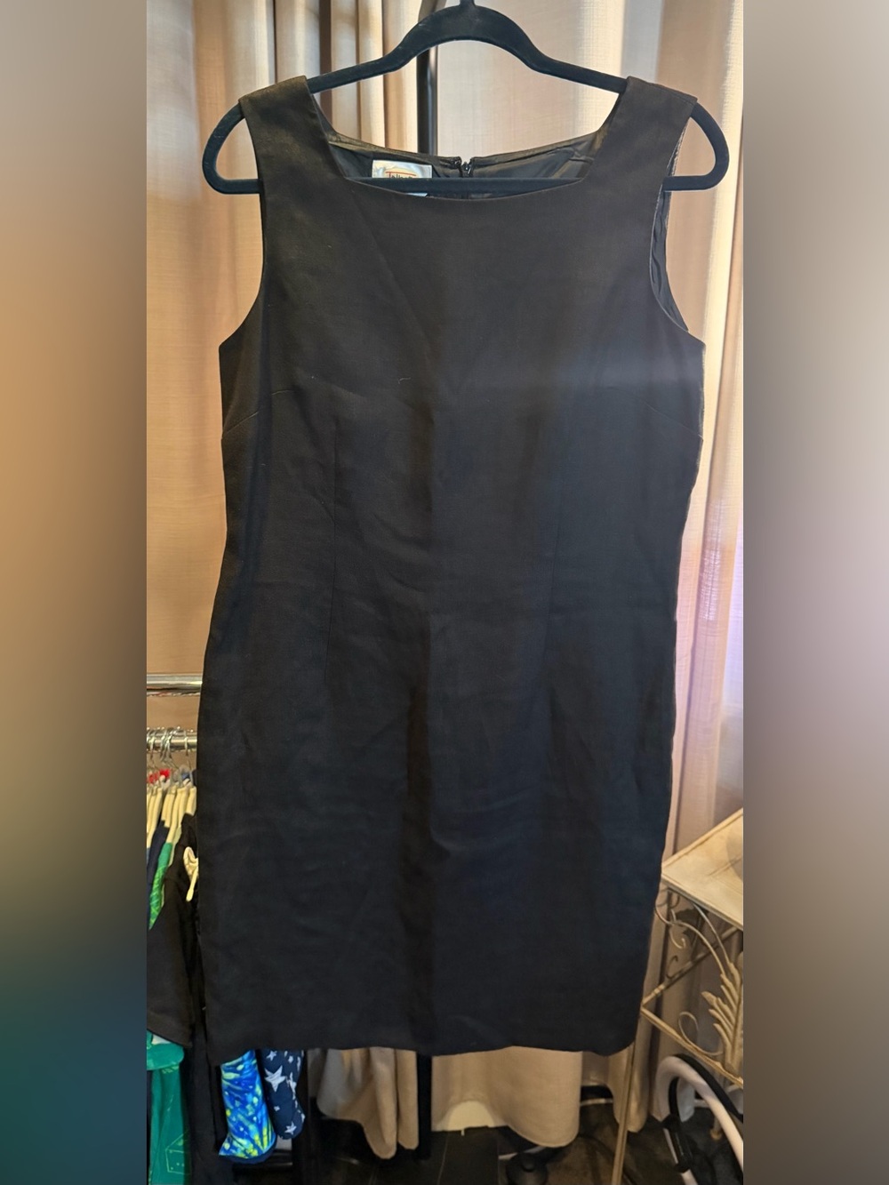 Talbots Black Sleeveless Sheath Dress